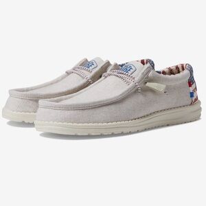 EUC HEY DUDE Wally Patriotic Off White -Men’s 12 M12